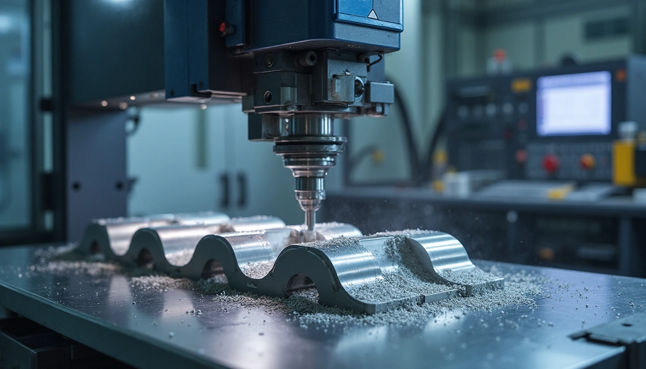 五轴数控机床铣削复杂的金属零件