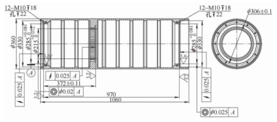 【爱游戏（中国）机械】不锈钢深卷筒中部内啮合齿轮零件的制造
